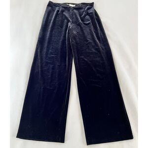 Vintage Robyn Meredith Y2K Velvet Pants Wide‎ Leg Sz Petite Large